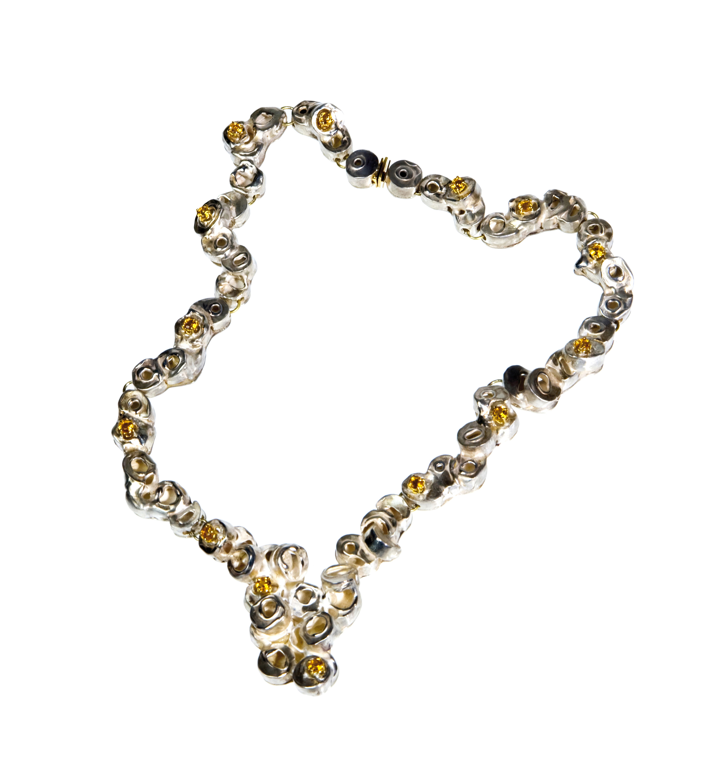 Collier in argento oro e zaffiri collezione BAROCCA